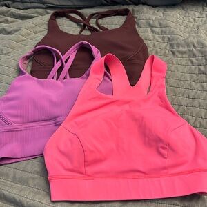 Lululemon size 4 bra bundle great condition energy long line fast and free